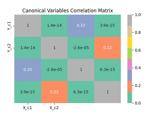 Canonical Correlation Analysis Matrix